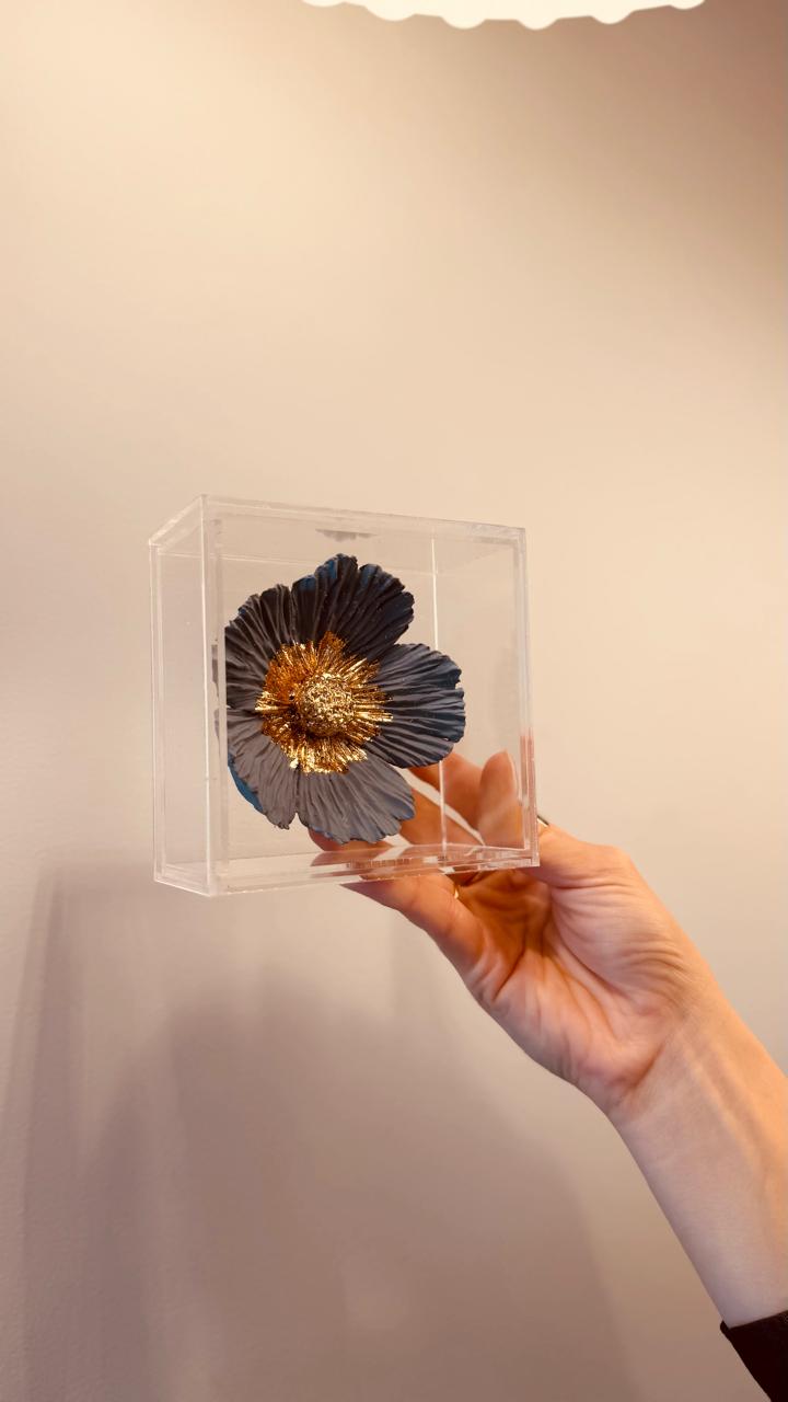Flor Anil - Azul escuro